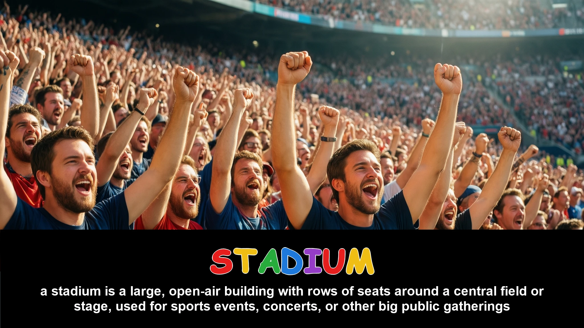 English Illustration for stadium